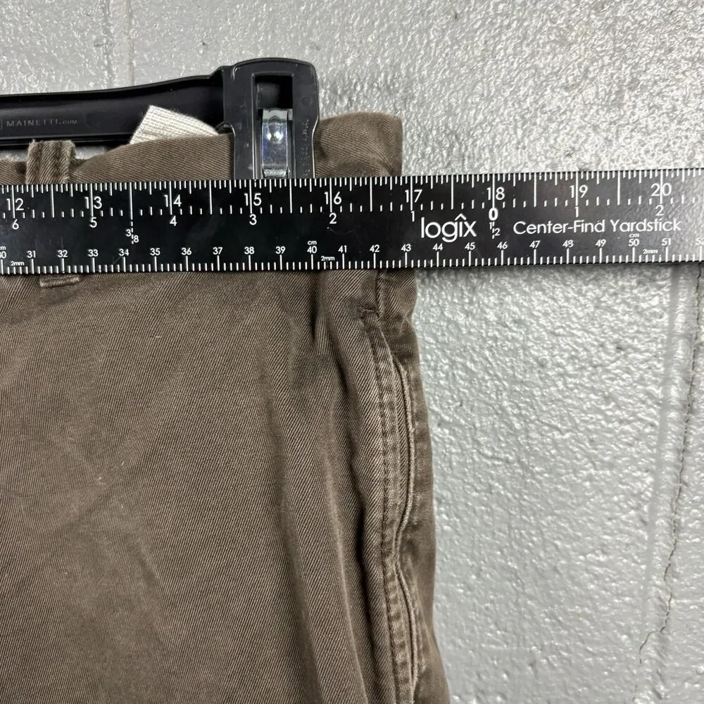 JCrew Vintage Chino Pants Mens 33x32 Broken In Fit Brown Casual Preppy Timeless
